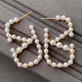 Brand pearl earrings