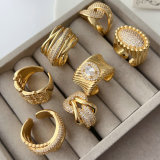 Chunky zircon ring