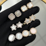 Shell clover earrings