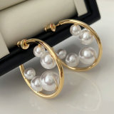 Simple pearl hoop