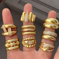 Chunky pave adjustable ring