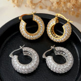 Pave zircon hoop