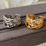 Twist pave ring