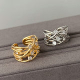 Twist pave ring