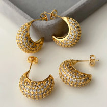 Pave zircon hoop