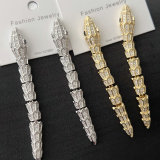 Pave snake earrings