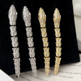 Pave snake earrings