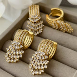 Pave chunky earrings