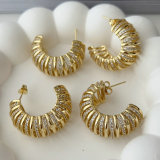 Pave zircon hoop
