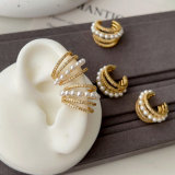 Pearl ear cuff ( pairs )