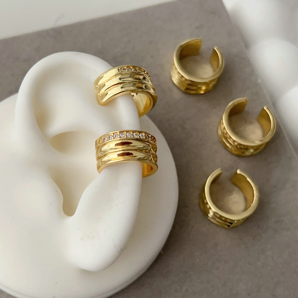 Zircon ear cuff ( pairs )