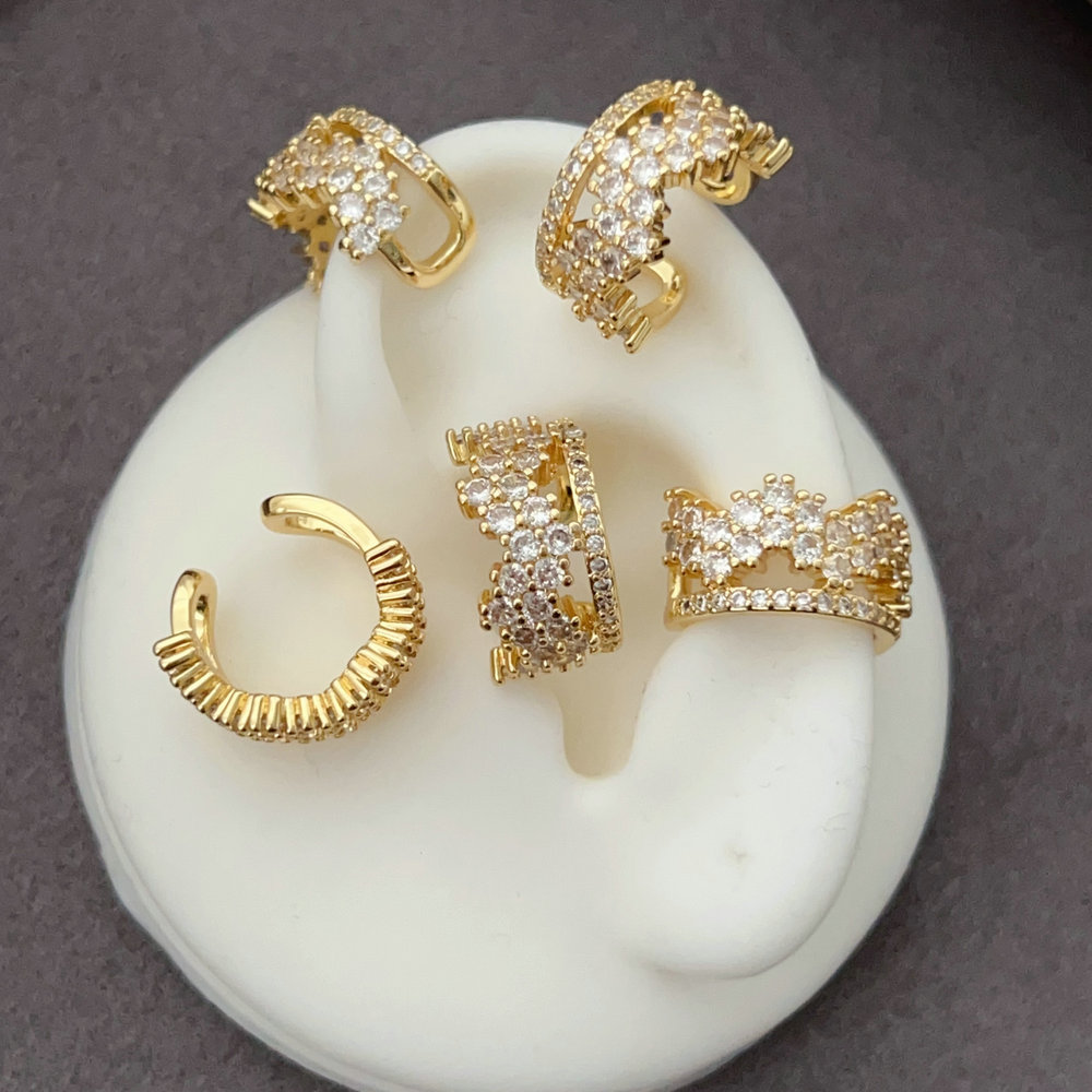 Fashion zircon ear cuff ( pairs )