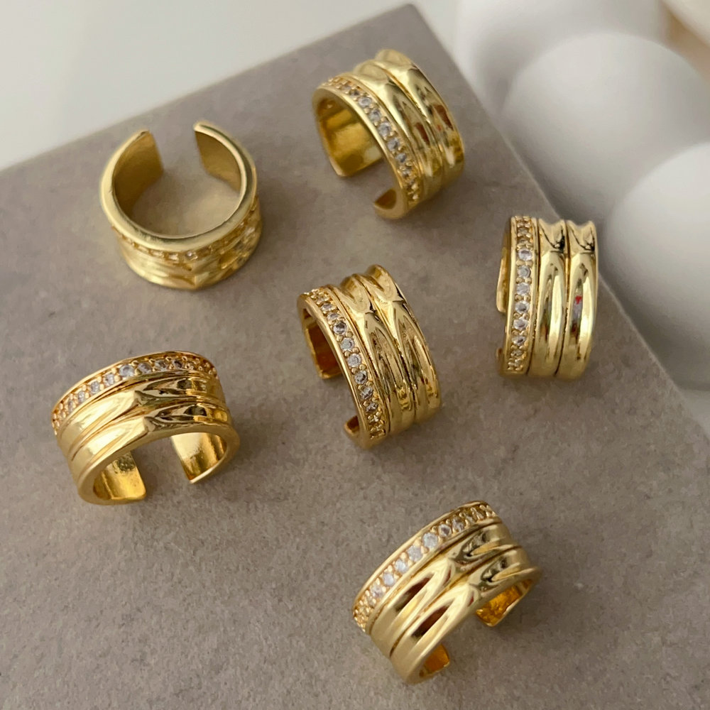 Zircon ear cuff ( pairs )
