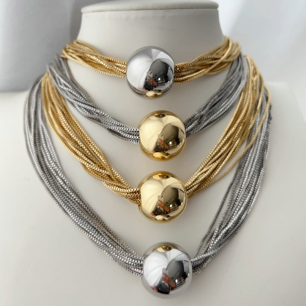 Chunky ball chain necklace