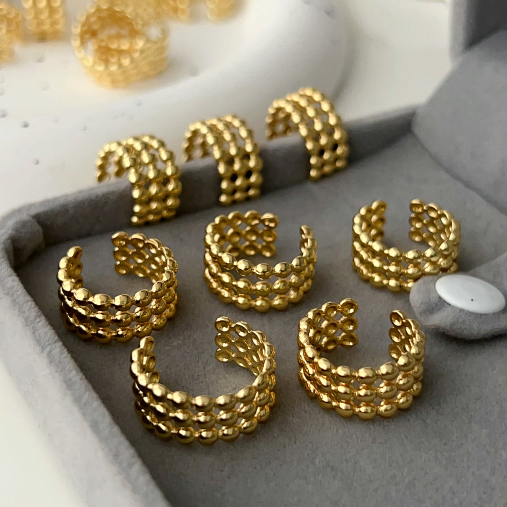 Bead ear cuff ( pairs )