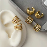 Fashion pave zircon ear cuff ( pairs )