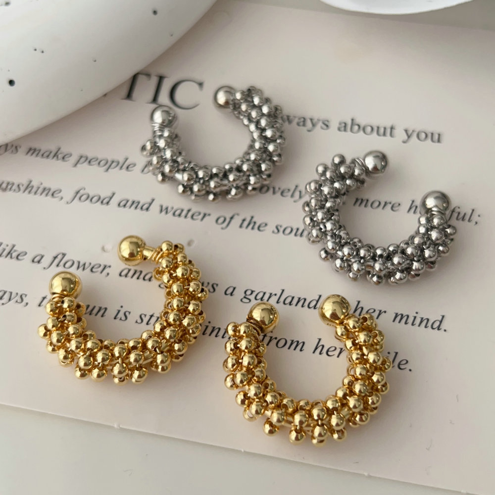 Bead chunky ear cuff ( pairs )