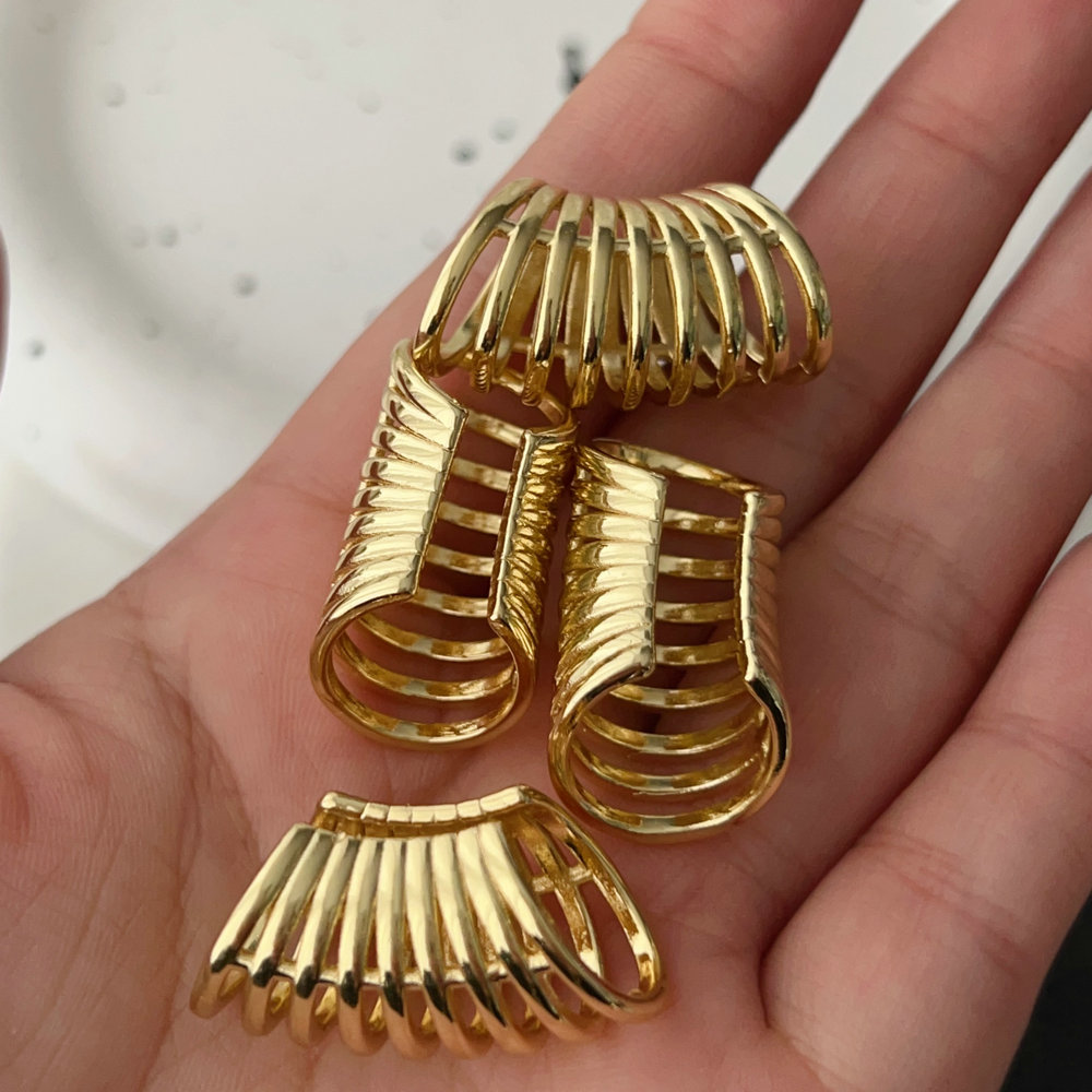 Chunky metal ear cuff  ( pairs )