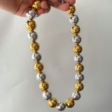 Big ball chunky ccb ball necklace