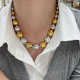CCB bead ball necklace