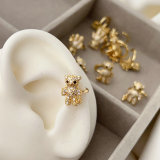 Pave bear ear cuff ( pairs )