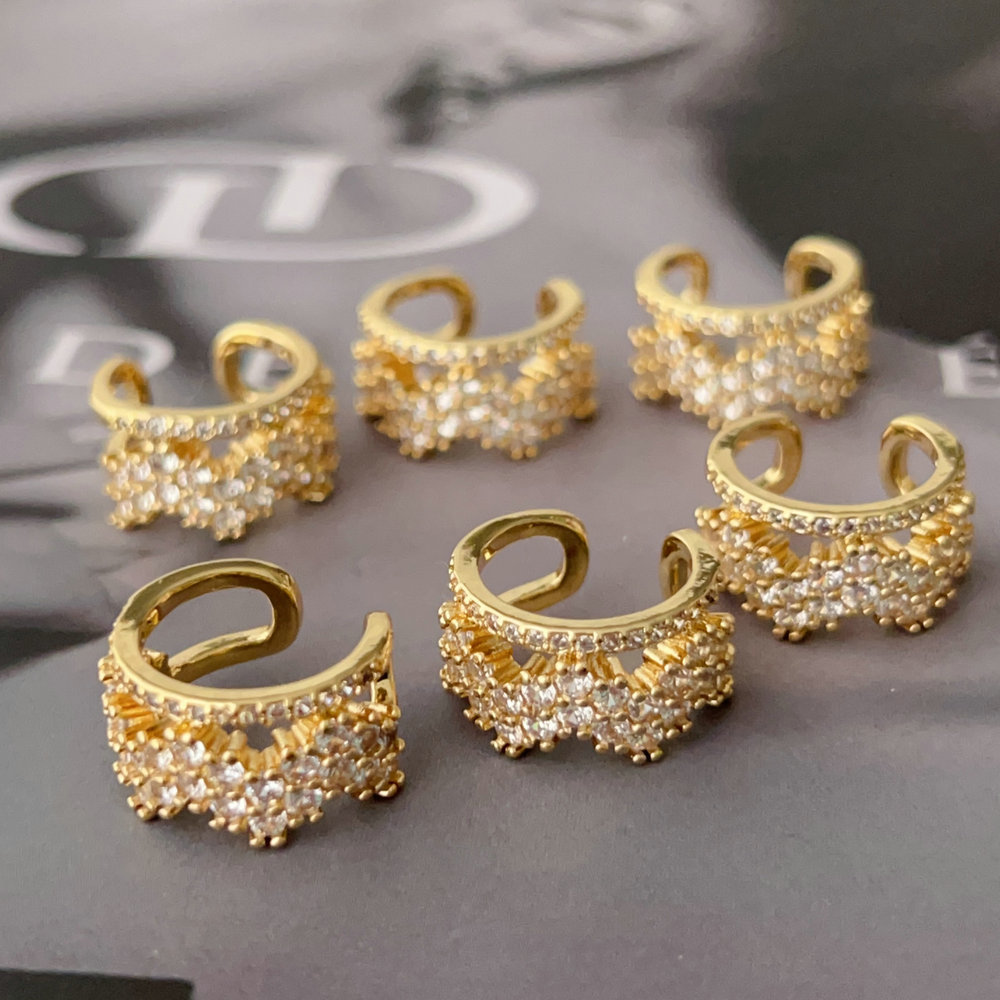 Fashion zircon ear cuff ( pairs )