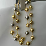 14mm ball chunky necklace