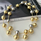 14mm ball chunky necklace