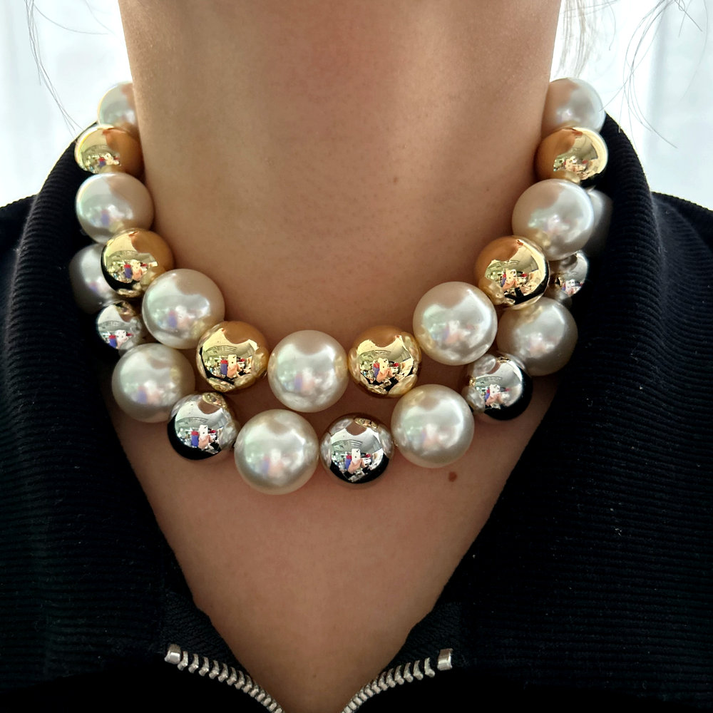 Big ball chunky necklace