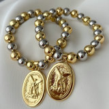 ball bracelet with charm