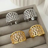 Pave zircon fashion ring