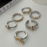 Pave heart ring