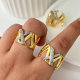 Pave cross ring