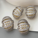Chunky zircon fat hoop