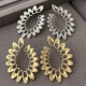 Metal s shape earrings