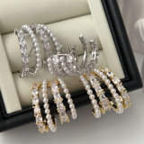 Chunky pearl earrings