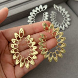 Metal s shape earrings