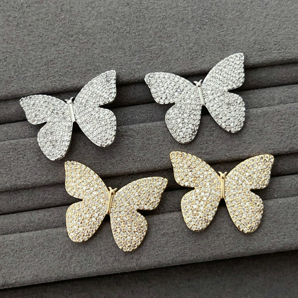 Pave Butterfly earrings