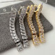 Simple zircon line earrings