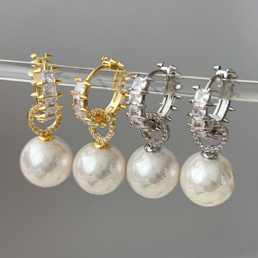 Pearl earrings