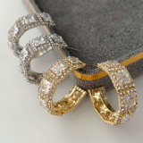 Pave chunky hoop