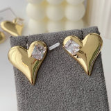 Chunky heart earrings