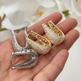 Pave zircon hoop