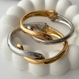 Metal twist bangle