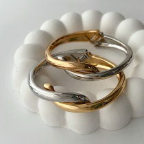 Metal twist bangle