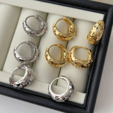 Simple pave star hoop