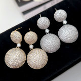 Plain ball earrings