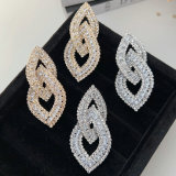 Crystal s shape earrings