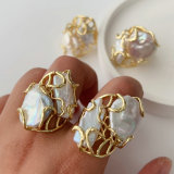 Fresh water pearl ring