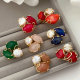 Gemstone pearl ring